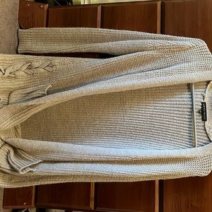 LOVE ELLIE Cream cardigan with cool side design